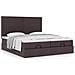 Struttura Letto Pouf con Materassi 160x200 cm in Tessuto - Foto miniatura 4