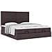 Struttura Letto Pouf con Materassi 160x200 cm in Tessuto - Foto miniatura 5