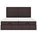 Struttura Letto Pouf con Materassi 160x200 cm in Tessuto - Foto miniatura 7