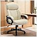 Sedia Da Ufficio, Con Braccioli Regolabili, Schienale Strutturato E Seduta Extra Larga In Ecopelle, Colore Beige - Foto miniatura 8
