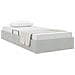 Letto con Contenitore Grigio chiaro 100 x 200 cm Velluto - Foto miniatura 3
