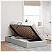 Letto con Contenitore Grigio chiaro 100 x 200 cm Velluto - Foto miniatura 4