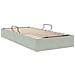 Letto con Contenitore Grigio chiaro 100 x 200 cm Velluto - Foto miniatura 9