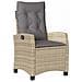 Set da Pranzo per Giardino con cuscino 9 pcs Beige polyrattan - Foto miniatura 6