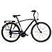 Bici Da Uomo Misura 28 City Bike Bicicletta Zfr21v Linea Zefiro Telaio In Alluminio Cambio 21v Completa Di Accessori Luci Led - 47 Titanio Rosso Opaco - Foto miniatura 3