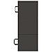 Divano Letto Pieghevole 75 x 63 x 45 cm Grigio Scuro - Foto miniatura 5