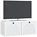 Mobile Porta TV da Muro Bianco 78,5 x 31 x 30 cm - Foto miniatura 3
