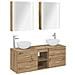 Set di mobili per il bagno 5 pcs Rovere Artigianale - Foto miniatura 1