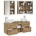 Set di mobili per il bagno 5 pcs Rovere Artigianale - Foto miniatura 3