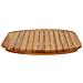 Piano del tavolo 100 x 50 x 3,5 cm Ovale Legno di teak solido - Foto miniatura 4