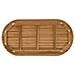 Piano del tavolo 100 x 50 x 3,5 cm Ovale Legno di teak solido - Foto miniatura 5