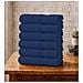 Set 6 Asciugamani Viso 55x100 cm - Eleganza e Comfort per il Tuo Bagno - ESTATE BLUE /BLU SCURO - Foto miniatura 1