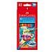 astuccio 12 pastelli colorati acquerellabili red range faber castell - Foto miniatura 1