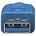 USB 3.0 A maschio / Micro B USB 3.0 maschio, Superspeed (fino a 5Gbps) , 1.0m, Blu - Foto miniatura 1