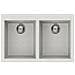 Quadra 350 LGQ35052 Lavello da incasso 2 Vasche Dimensioni 79 x 50 cm Colore Bianco - Foto miniatura 1
