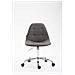 Sedia Ufficio Reims in Tessuto - Sedia da Lavoro con Ruote I Poltroncina Design Imbottita e Trapuntata I Sedia Scrivania Regolabile in Altezza I Sedia Studio Girevole Grigio Scuro - Foto miniatura 2