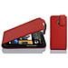 Custodia Compatibile Con Htc One M4 Mini In Rosso Cremisi - Coperchio Protettivo In Design Flip Realizzato In Similpelle Testurizzata - Foto miniatura 1