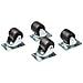 Ruote industriali per armadi server - Set di 4 kit di viti M6 per ruote da 2 pollici - Ruote girevoli di ricambio per rack a 4 montanti (45x75mm) - acciaio /plastica - Foto miniatura 1