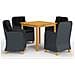 Set Mobili da Pranzo per Giardino 5 pz Grigio Scuro - Foto miniatura 1