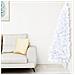 Set Albero Natale Artificiale a Metà LED e Palline Bianco 240cm - Foto miniatura 2