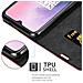 Custodia Compatibile Con Oneplus 7 In Rosso Mela - Coperchio Protettiva Con Chiusura Magnetica, Funzione Stand E Tasca Per Le Carte - Foto miniatura 5