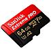 MicroSDXC Extreme PRO 64 GB UHS-I Adattatore 200 MB /s CL10 Colore Nero /Roso - Foto miniatura 4