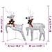 Renne di Natale 2 pz Argento 40 LED - Foto miniatura 6