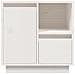 Comodini 2 Pz Bianco 50x34x50 Cm In Legno Massello Di Pino - Foto miniatura 8