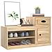 Scarpiera Rovere Sonoma 100x42x60 Cm In Legno Multistrato - Foto miniatura 2