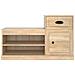 Scarpiera Rovere Sonoma 100x42x60 Cm In Legno Multistrato - Foto miniatura 9