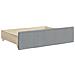 Cassetti Da Letto 2pz Grigio Chiaro Legno Multistrato E Tessuto - Foto miniatura 3