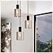 Lampadario Moderno Gorosiba 3 Luci Pendenti Acciaio Nero - Foto miniatura 3