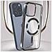 Cover Magsafe Trasparente Bordo Nero Per Iphone 15 Pro Metallic - Foto miniatura 2