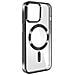 Cover Magsafe Trasparente Bordo Nero Per Iphone 15 Pro Metallic - Foto miniatura 1