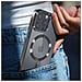 Cover Magsafe Trasparente Bordo Nero Per Iphone 15 Pro Metallic - Foto miniatura 4