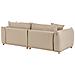Divano 3 Posti Luvos Tessuto Beige Chiaro - Foto miniatura 6