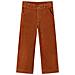 Pantaloni Per Bambini In Velluto A Coste Cognac 128 - Foto miniatura 1