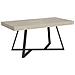 Tavolo allungabile 90x180/440 cm Booster cashmere gambe antracite - Foto miniatura 1