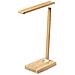 Lampada Caricatore Nature Bamboo 25 Led. Pieghevole. 3 Posizioni Luminose. Intensità Della Luce Regolabile. Connessione Usb. Senza Fili 10 W. Uscita Usb 25x38,5x11 Cm. Colore Del Legno - Foto miniatura 1