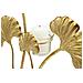 Portacandela Foglia 60 - Oro - Metallo - 29x12,5x44 Cm - Foto miniatura 5