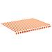 Tessuto Di Ricambio Per Tenda Da Sole Giallo E Arancio 4x3 M - Foto miniatura 1