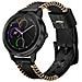 Cinturino In Pelle Premium Per Garmin Vivoactive 3/hr (20mm) Black - Foto miniatura 4