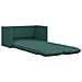 Divano Letto da Terra 2 in 1 Verde Scuro 112x174x55 cm Tessuto - Foto miniatura 1