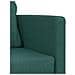 Divano Letto da Terra 2 in 1 Verde Scuro 112x174x55 cm Tessuto - Foto miniatura 9