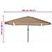 Parasol da giardino  ø395x245 cm Tortora - Foto miniatura 7