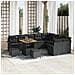 Set Divani da Giardino vitaXL 12 Pezzi con Cuscini Nero Polyrattan Acacia, Divano Giardino vitaXL 2 Posti con Storage e Cuscini Nero Polyrattan, Set Mobili Giardino vitaXL 3 Pezzi con Cuscini Nero Polyrattan Acacia - Foto miniatura 2