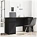 Scrivania  Nero Rovere 140x49x76 cm Legno ingegnerizzato - Foto miniatura 2
