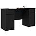 Scrivania  Nero Rovere 140x49x76 cm Legno ingegnerizzato - Foto miniatura 3