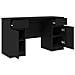 Scrivania  Nero Rovere 140x49x76 cm Legno ingegnerizzato - Foto miniatura 5