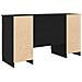 Scrivania  Nero Rovere 140x49x76 cm Legno ingegnerizzato - Foto miniatura 6